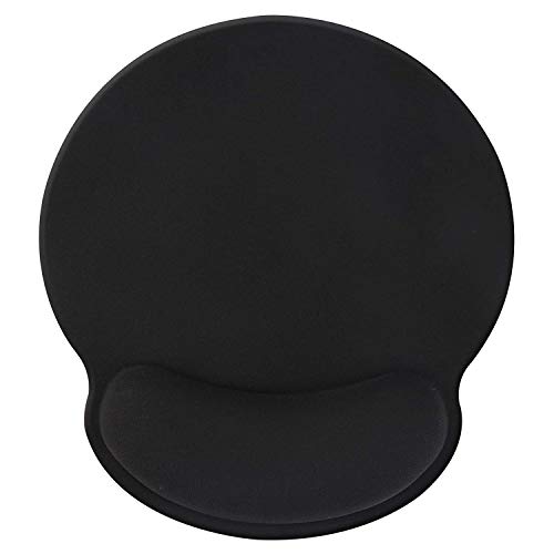 EFISH Schwarzes ergonomisches Mauspad mit Handgelenkauflage,Schmerzlinderung Komfort-Handgelenkauflage,mit Rutschfester Gummiunterlage,Geeignet für Computer/Laptop/Wireless/Büro/Heim/Spiel Cover