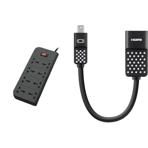 Image of Belkin 8-Socket Surge Protector Universal Socket with 6.5ft (2-Meter) Heavy Duty Cable Overload Prot