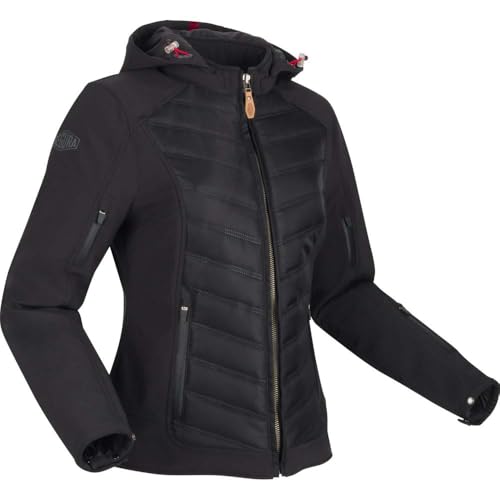 Veste de moto SEGURA Natcho 2 femmes en textile premium noir et rouge 42
