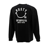 RUSTY(ラスティー) マリン ラッシュガード 長袖UVTシャツ 914472 ブラック M