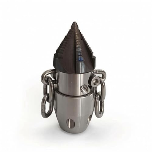 Rotating Sewer Nozzle Compact Cleaning Tip Heavy Duty Drain Cleaning Nozzle for Plumbers, Homeowners, Drains, Sinks 3-8-Inch 40L-Min