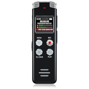 64GB Digital Voice Recorder with Playback: Voice Activated Recorders for Lectures Meetings Interviews – EVISTR Dictaphone Recording Device Tape Recorder Portable Mini, Audio Recorder with USB, MP3