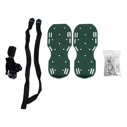 VOANZO Lawn Scarifier Shoes ,Lawn Aerator Shoes Grass Spike Shoes for Lawn Aeration Soil Aeration Shoes Grass Aerating Spike Sandals With Heavy Duty Buckle