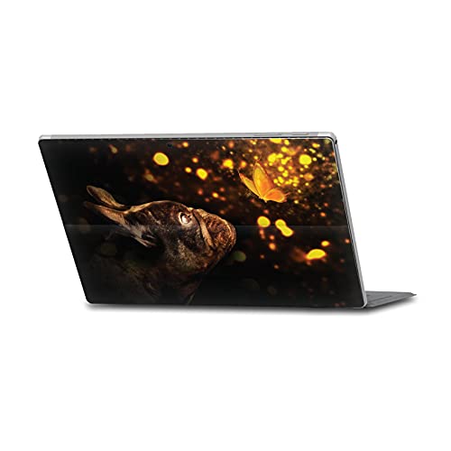 Skin vinyle motif bulldog français pour personnaliser votre Surface Pro au bureau