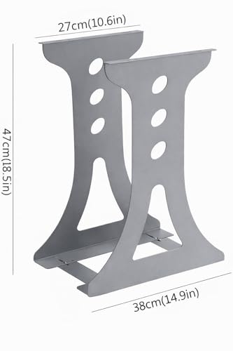 Image of 587839 Classic Computer Tower Stand CPU Holder Under Desk Mount Suspension Chassis Bracket Chassis Support Wall Mount Desktop Host Support Adjustable Wall PC Mount CPU Stand - Grey