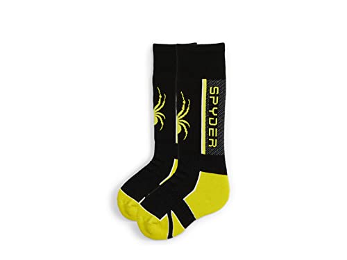 Spyder Sweep Chaussettes, Black Citron, 140 cm Garçon Cover