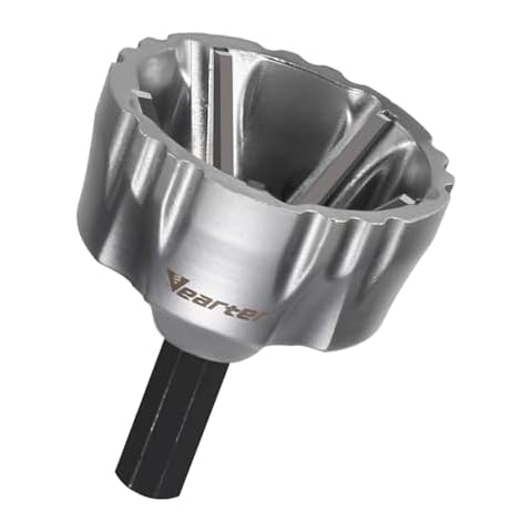 Vearter Deburring External Chamfer Tool for Metal, Countersink Chamfering Drill Bit with Carbide Blades, Bolt Thread Repair Tool Quick Release Hex Shank Fits 1/2" to 1-3/8" Cover