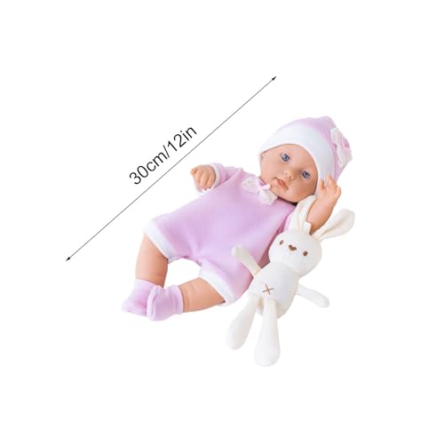 Bébé Reborn Fille Lavable de 30 cm avec sa Peluche Lapin - 5