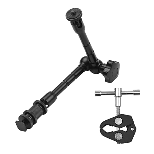 LI Brazo mágico de fricción articulada de aleación de aluminio de 11 pulgadas con montura de zapata