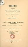  Causes d\'erreurs en métrologie interférentielle: Suivi de Propositions données par la Faculté : techniques actuelles de calcul automatique en optique