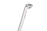 Tija de sillin Recta para bicicleta hecha en carbono de 21 mm.