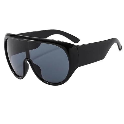 Lunettes de soleil rétro femmes grande monture de luxe couleur thé UV400 cool