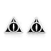 Produktbild Harry Potter The Carat Shop Ohrstecker, versilbert, Schwarz