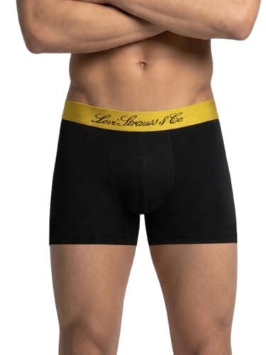 Image of Levi's Cotton Elite Trunk | Premium Men's Trunk Underwear | 4-Way Stretch | Outer Elastic Waistband | H-Pocket | Style 072 | Pack of 1
