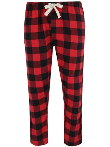 Bottoms Out Men's Plaid Flannel Open Bottom Pants3