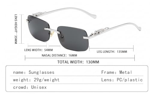Image of Honey Singh & Mc Stan Vintage Rimless Square Sun Glasses UV Protection Men's & Women's Shade Trendy Metal Frameless.