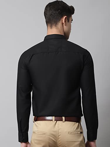 Image of Majestic Man Slim Fit Solid Cotton Blend Formal Shirt for Men