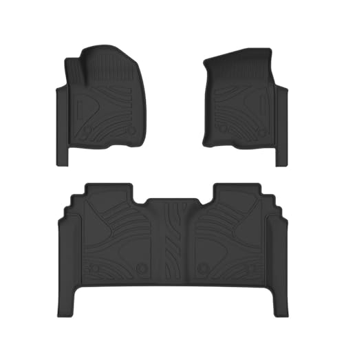 Tapis de pied TPE pour Chevy Silverado 2019-2023, plateau auto toutes saisons