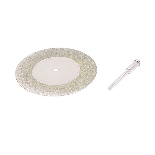 Utoolmart ダイヤモンドカッティングホイール カットオフホイール 1個入り 内径3mm 厚さ0.6mm 外径60mm 30000R.P.M ダイヤモンドカッティングディスク ダイヤモンドブレード ダイヤモンド鋸刃 ミニダイヤモンドカッター 研磨カッター ロータリー切削ブレードディスク ミニ電動グラインダ 多機能研磨 鋸刃 耐摩耗性