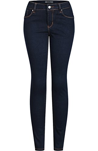 2LUV Women's Stretchy 5 Pocket Dark Denim Skinny JeansÂ