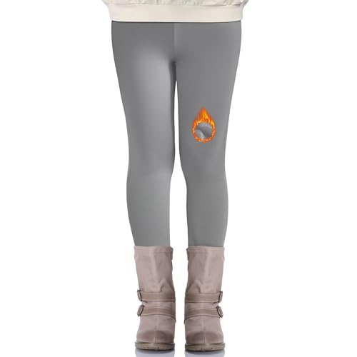 Nlieanuc Leggins Termicos Niña Mallas Niña Invierno Pantalones Elásticos Suaves y Cómodos Leggings Básica 4 a 12 Años