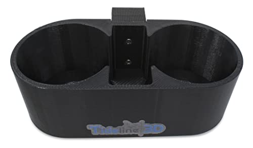 Soporte para bebidas y teléfono negro Tideline3D para cubo YETI LoadOut 3