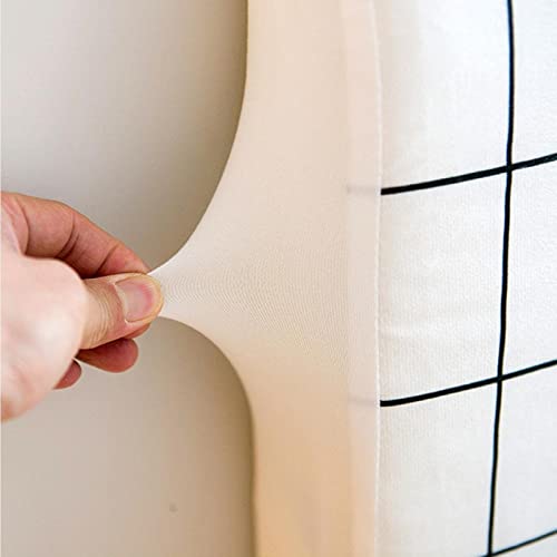 Hoofdeinde Cover, Bed Head Cover Elastische Bedhead Cover Stofhoes Verwijderbare Nachtkastje voor Slaapkamer Decor W150xH65cm 03 - Afbeelding 5