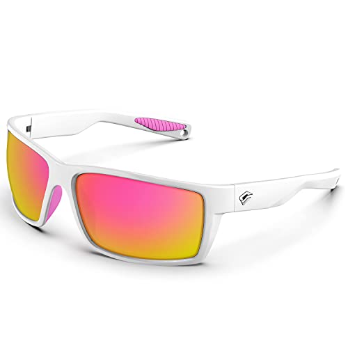 TOREGE Sports Polarized Sunglasses for Men Women Flexible Frame Cycling Running Driving Fishing Mountaineering TR24