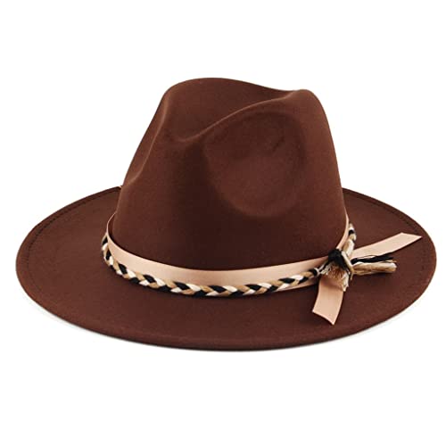 Chapeau feutre femme aux finitions haut de gamme style jazz britannique chic d'hiver