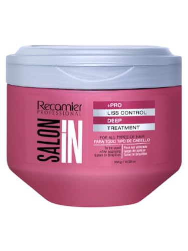 Salon In by Recamier | Liss Control Deep Treatment Mask | Frizz Control Hair Care | 10.58 oz / 300 g