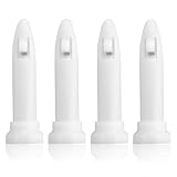 4 Stück Waschmaschinen-Dämpferstifte Befestigung Stoßdämpfer Waschmaschine 124004124/2 7,4 x 1,4 cm weiß