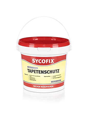 SYCOFIX Tapetenschutz Anstrichschutz Elefantenhaut für Tapeten Poster Wandfarben transparent glänzend 1 Liter für bis zu 10 m