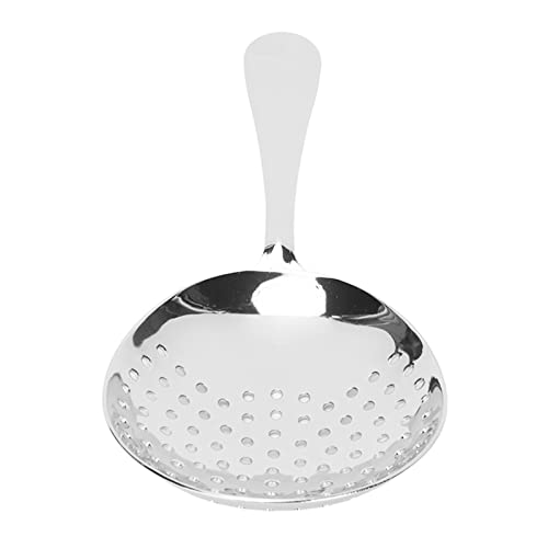 Julep Strainer Skimmer Spoon Cocktail Bar Ice Strainer, Stainless Steel Slotted Multifunction For(Mirror Light) #TOP6