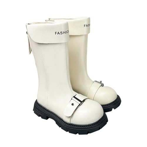 Bottines d'hiver pour fille taille 33.5 chaussons boots neige antidérapants blanc
