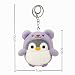 Imagen de Sixinfeto Llavero de Pingüino de Peluche Morado 10 cm