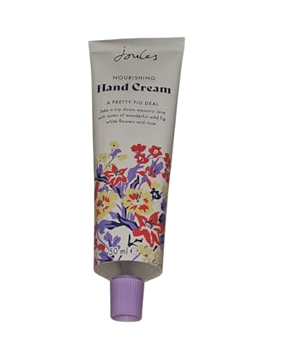 Joules-London Nourishing Hand Cream, A Pretty Fig Deal, Wild Fig and White Flowers Scent, 50ml