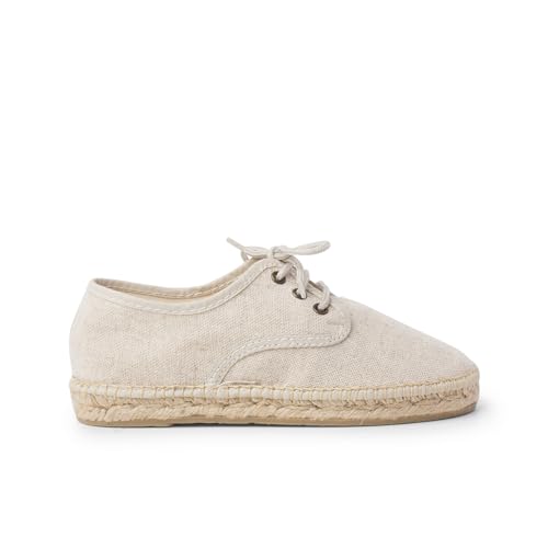 Pisamonas Blucher Lino Suela Alpargata Talla 38 Color Crudo Pisamonas Blucher Lino Suela Alpargata Talla 38 Color Crudo