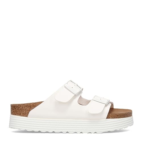 Birkenstock Women's Sandals Arizona Pl V-White Bf N2