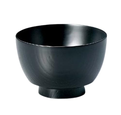 J-kitchens お椀 日本製 木製 欅振袖 汁椀 黒 (1客) 10.9cm 漆塗り 手塗り その壱
