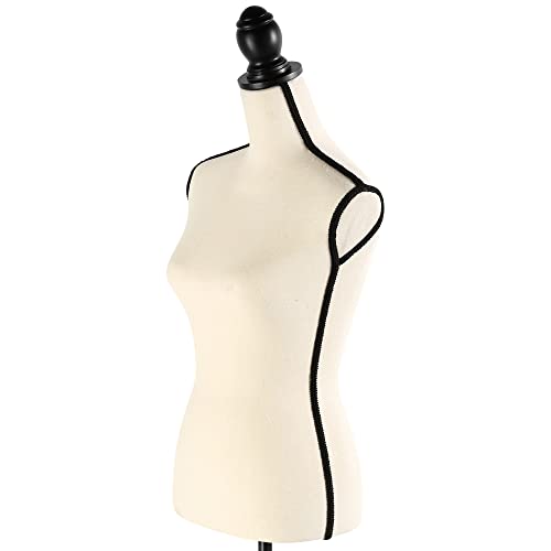 Female Dress Form Mannequin Torso Adjustable Height Mannequin Body With Tripod Stand For Clothing Dress Jewelry Display, Beige #TOP1