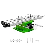12.2-Inch Cross Slide Drill Vise & Milling Machine Worktable, Multifunction Compound Slide Table with 2-Way X-Y Adjustment, Precision Drill Press Vise for Bench Drill and Milling Operations