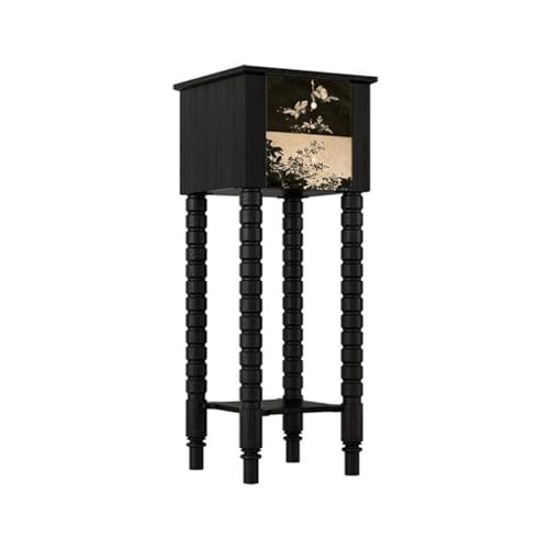 yixinzi-2024 Pedestal de Bonsai Mesa Auxiliar de Madera Francesa con Patas Altas for Flores, for Interiores, imitación clásica, for bonsáis Soporte para Plantas