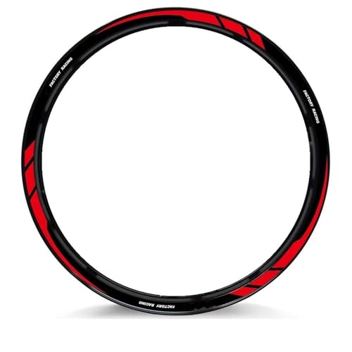 Felgenr Sticker Felgenaufkleber Für Aprilia RS150, RS250, RS660, GPR, APR, Shiver 750, 900 (17 Zoll) – Reflektierende Streifenaufkleber Für Naben Motorrad Felgen Aufkleber Komplett(Farbe 8)