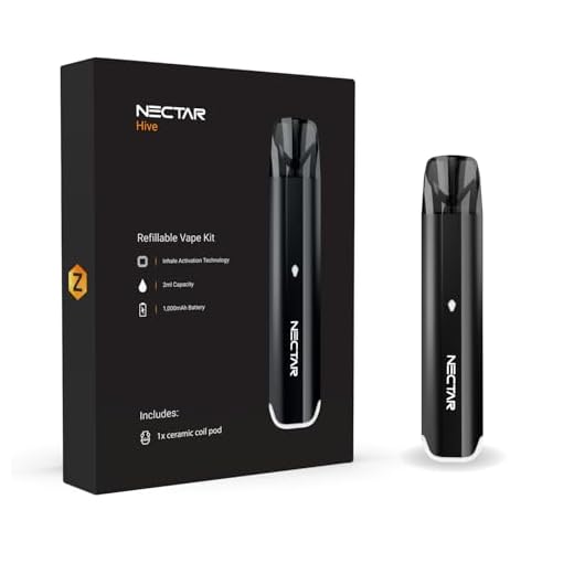 CBD Vape Pen | Nectar Hive + 2 Year Warranty | USB-C Charger, 1000mAh Battery & Inhale Activation Tech | Vape Kit for E-liquid, CBD and Thick Oil – Includes 2ml Nectar Hive Pod - Nicotine Free