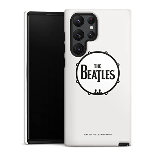 DeinDesign Coque Compatible avec Samsung Galaxy S22 Ultra Coque renforcée Coque Antichoc The Beatles Rock ‘n’ Roll Logo - Les Beatles, Paul McCartney, John Lennon, RIngo Starr, George Harrison DeinDesign Coque Compatible avec Samsung Galaxy S22 Ultra Coque renforcée Coque Antichoc The Beatles Rock 'n' Roll Logo