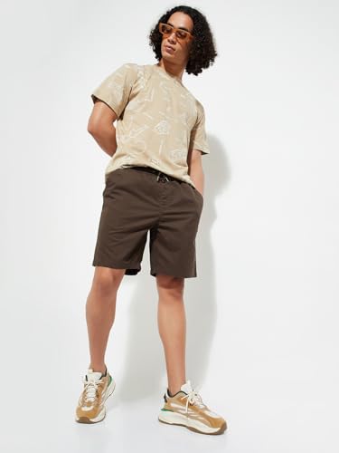 Image of Max URB N Men Slim Fit Solid Shorts