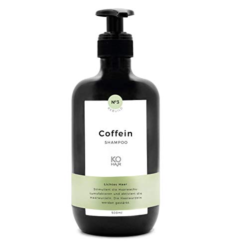 Koffein Haarwachstums Shampoo, Coffein Shampoo reduziert Haarausfall, regt das Haarwachstum an, kräftigt feines und dünnes Haar, 250ml oder 500ml, von der KÖ-HAIR Klinik