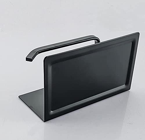 Soporte de papel higiénico contra caídas de objetos con estante de aluminio de pared 5