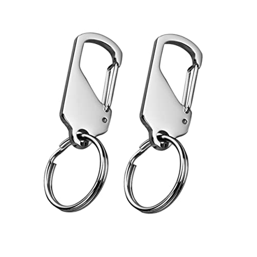FUNOMOCYA 2piezas Llaveros Prácticos Para Coche Cadena De Fijación Inoxidable Antipérdida Diseño