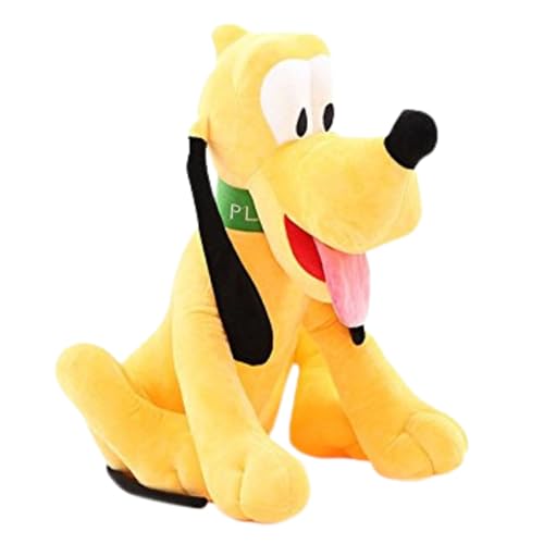 Image of Tickles Dog Cartoon Character Soft Stuffed Plush Animal Toy for Kids Boys & Girls Birthday Gifts (Color: Yellow Size: 40 cm)